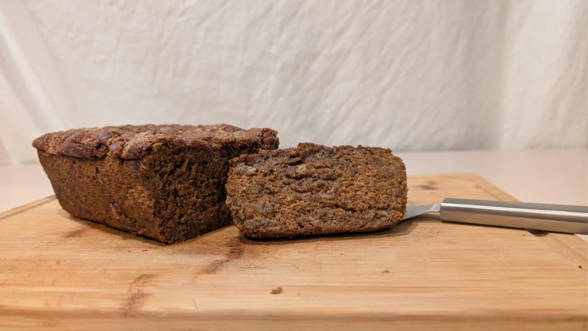 Banana Bread (Vegan, Fresh Milled Flour)